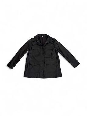 H&M Black Lightweight Field Jacket with Patch Pockets